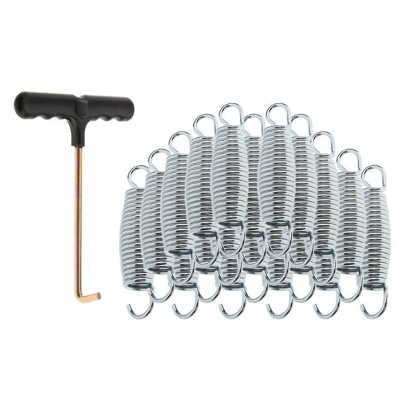 Baoblaze 20 Pieces Trampoline Springs Solid High Quality Replacement with Spring Tool 10cm