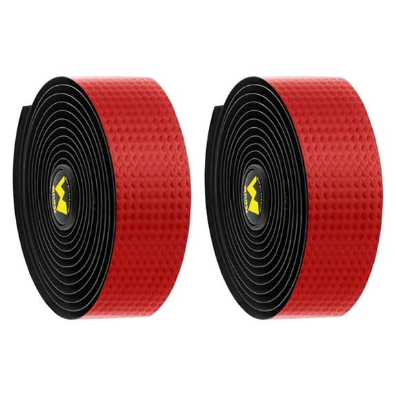Baoblaze 2Pcs Bike Handlebar Tapes Bicycle Drop Bar Wrap Tape for Mountain Road Bikes Black Red