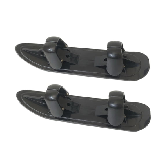 Baoblaze 2Pcs Stroller Skis Skiing Sled 2 in 1 Snowmobile Accessories Winter Sledge Board