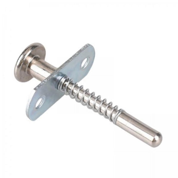 Baoblaze 2x Steel Plunger Spring Loaded Latch, Easy Installation, Barrel Bolt for Cabinet 2 Pcs