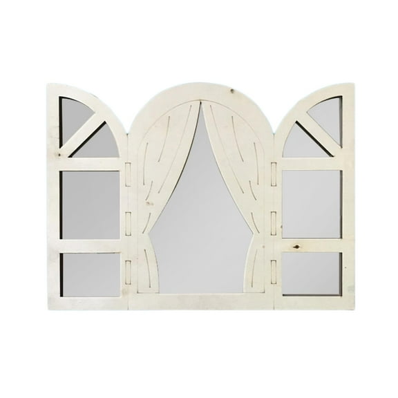 Baoblaze 3 Piece Mirrors,Farmhouse Mirrors,Rustic Mirrors,Small A