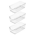 thumbnail image 1 of Baoblaze 3 Pieces Clear Drawer Organizer with Handle for Cosmetics Underwear Sundries Medium, 1 of 8