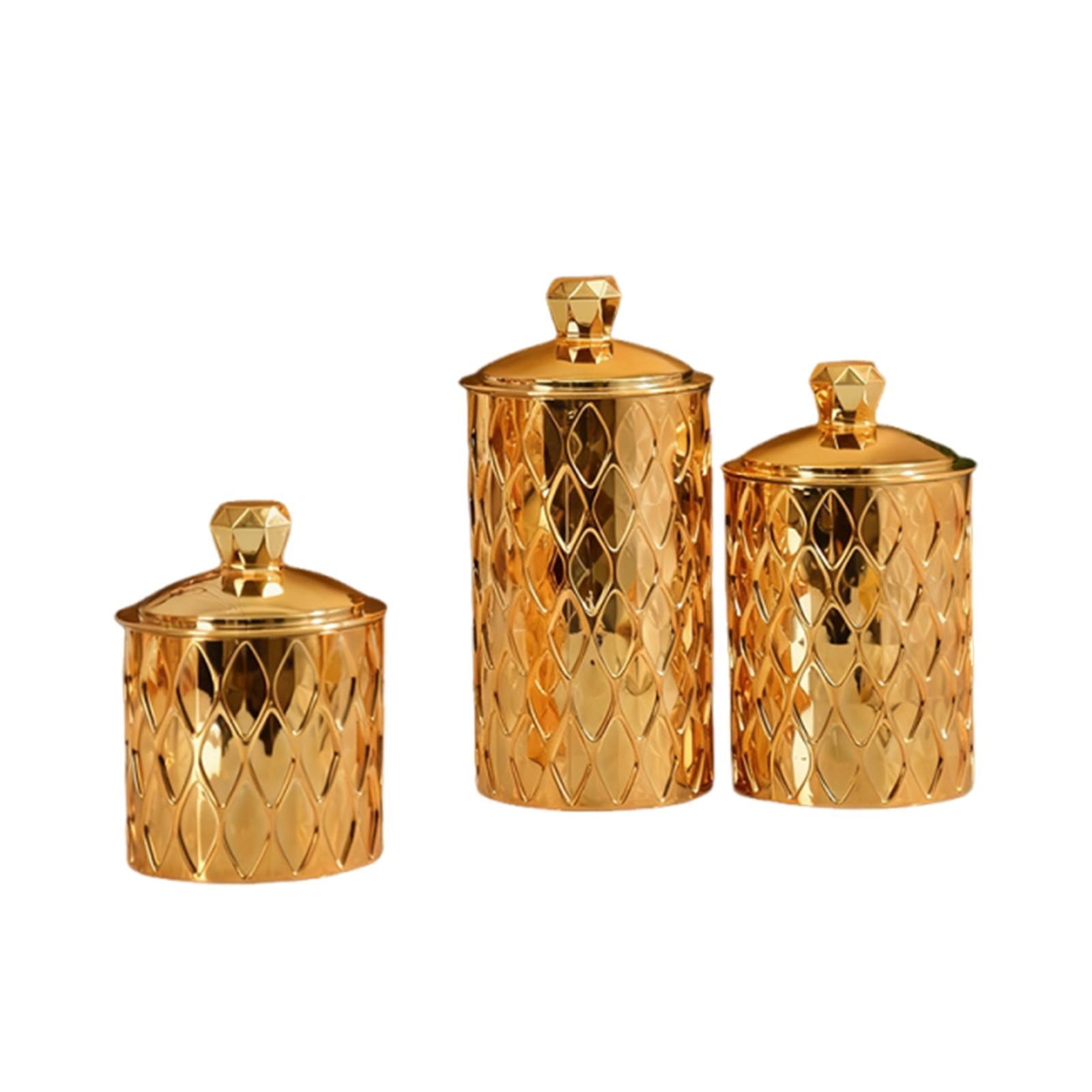 Baoblaze 3 Pieces Food Storage Jars with Lid Food Storage Container Tea ...