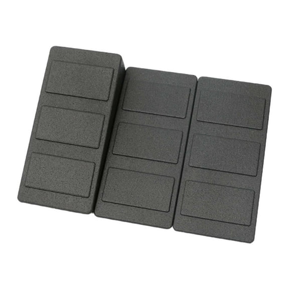 Baoblaze 3 Pieces Squat Wedge Block with AntiSlip Strap Foot Incline Board for Yoga Ankle