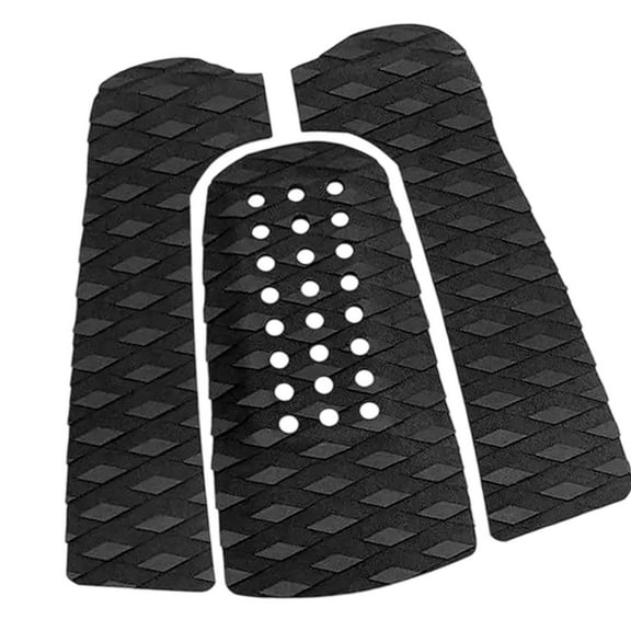 Baoblaze 3 Pieces Surfboard Traction Pads Deck Grip EVA DIY Self Sticky Tail Pad Surfing