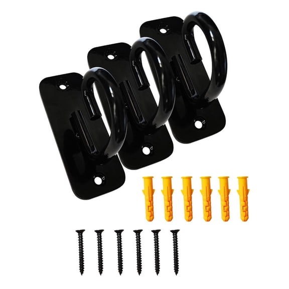 Baoblaze 3 Pieces Wall Mount Workout Anchors with Screws for Resistance Bands Workout