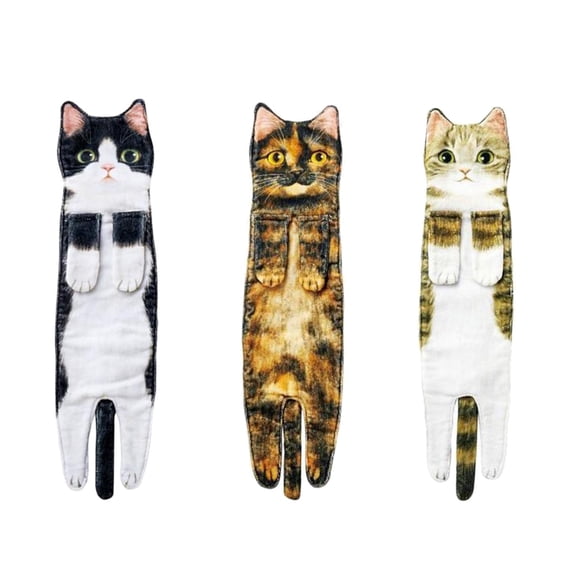 Cute Dog & Cat Toilet Paper Holder – Funny Wooden Standing Paper Towel Stand For Kitchen, Bathroom, RV, Trailer, Camping
