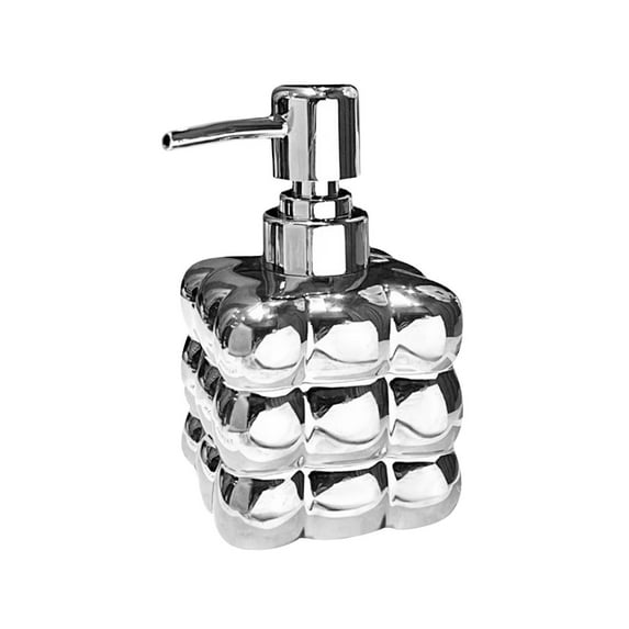 Baoblaze 300ml Soap Dispenser Bathroom Accessories Home Decoration Liquid Container Empty Argent
