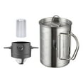 thumbnail image 1 of Baoblaze 3x Camping Coffee Pot 500ml with Scale 3 in 1 Coffee Maker Percolator Coffee Filter, 1 of 8