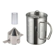 Baoblaze 3x Camping Coffee Pot 500ml with Scale 3 in 1 Coffee Maker Percolator Coffee Pot Filter