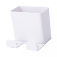 thumbnail image 1 of Baoblaze 3xRemote Control Storage Boxes Plug Charging Self Adhesive Shelf for Home white 3 Pcs, 1 of 5