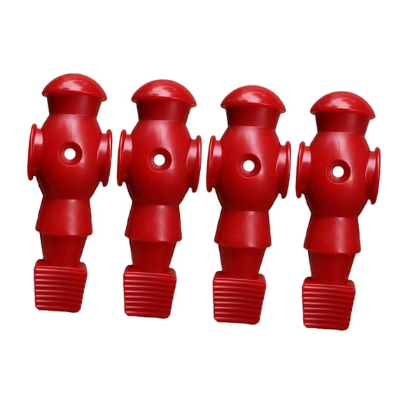 Baoblaze 4 Pieces Foosball Guys Replacement Part Table Soccer Men Soccer Table Player Red