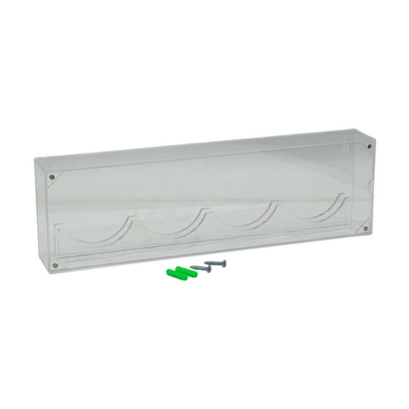 Baoblaze 4 Positions Hockey Puck Display Case Clear Box Acrylic, Practical Organizer Dustproof ,Showcase Collector Wall Mount Holder