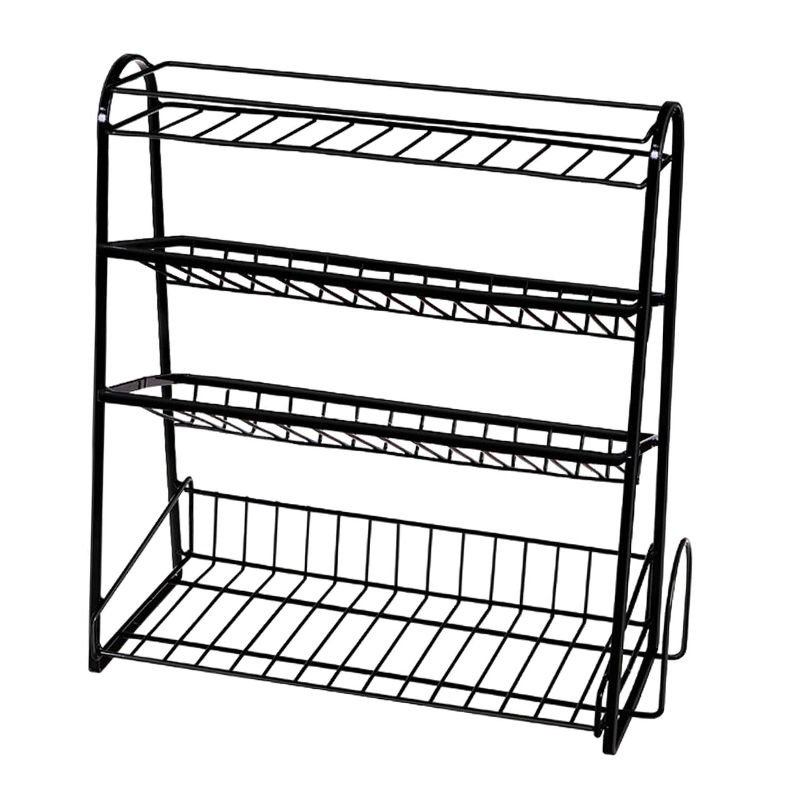 Baoblaze 4 Tier Spice Rack s Rack Seasoning Rack for Bathroom Kitchen