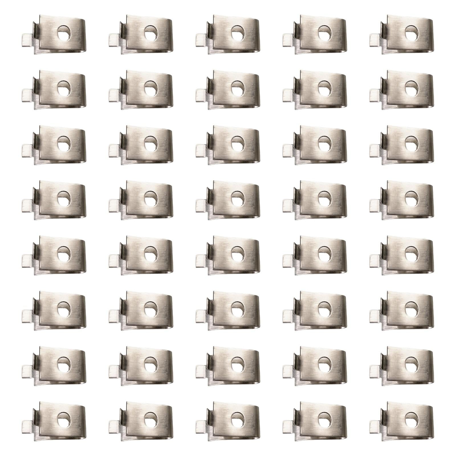 Baoblaze 40 Pieces Cabinet Shelf Clips Easy to Install Adjustable Shelf Bracket Clips