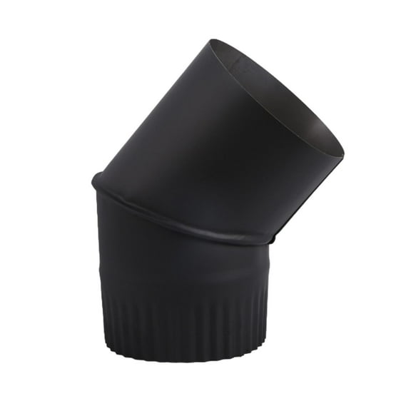 Baoblaze 45° Elbow Pipe Chimney Exhaust Pipe Stainless Steel Heat Resistant Flue Pipe M