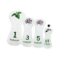 thumbnail image 1 of Baoblaze 4Pcs Golf Head Covers Fashion Golf Wood Headcovers for Golfer Adults Outdoor White, 1 of 8