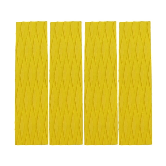 Baoblaze 4Pcs Surfboard Traction Pads Deck for RV Canoe Stand up Paddleboard Yellow