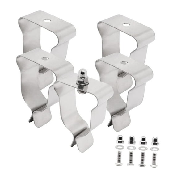 Baoblaze 5 Pieces Window Well Cover Clips Spring Clip for Exterior Courtyard Basement
