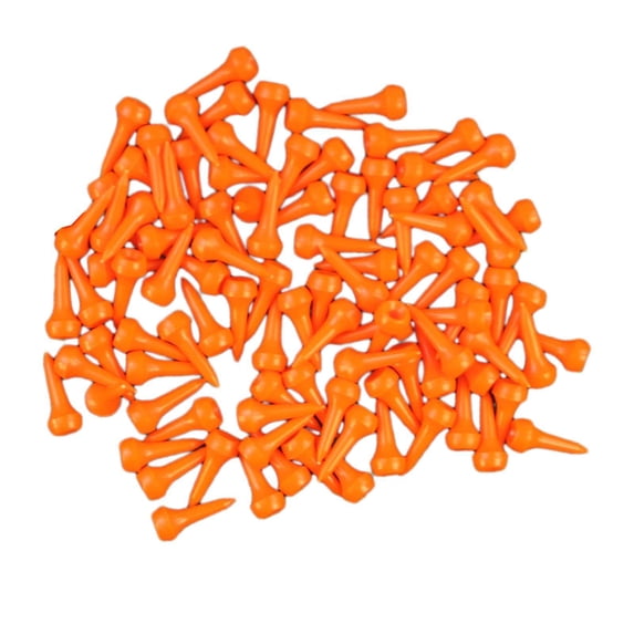 Baoblaze 50Pcs Golf Tees 35mm Accessories Practicing for Golfer Gift Men Women Adults Orange