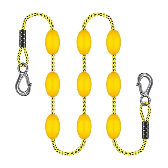 Baoblaze 60 -Fuß -tow rope for 1 to 6 drivers to the hose, water sports with 9 swimmers, Yellow Black Spots