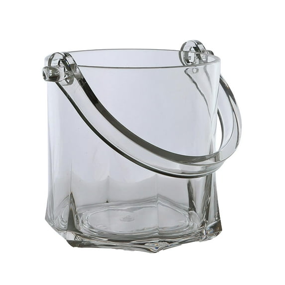 Baoblaze Acrylic Ice Bucket Clear with Handle Beverage Tub for Party Restaurant Hotel