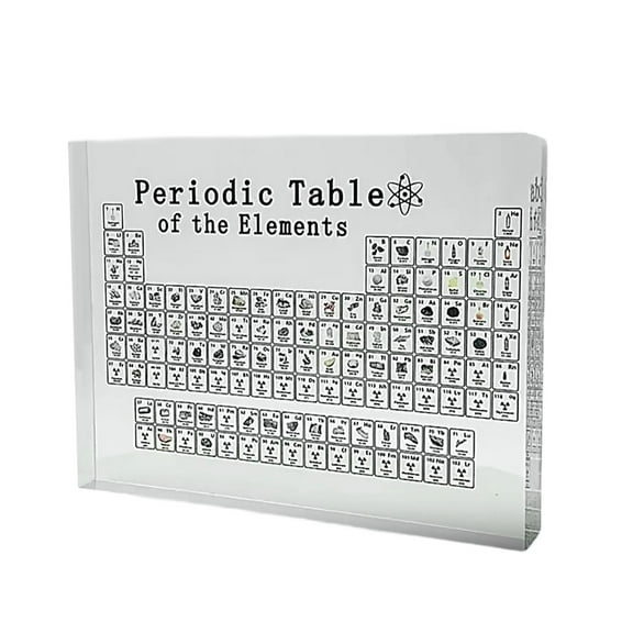 Baoblaze Acrylic Periodic Table Chemical Periodic Display for Teacher Adults Children Large