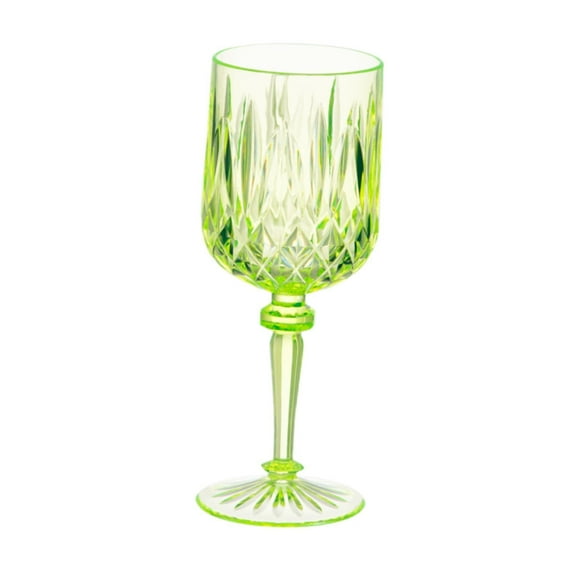 Baoblaze Acrylic Wine Goblet Party Supplies Wine Cup for Bar Home Restaurant Green