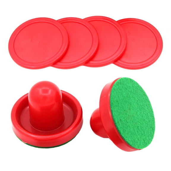 Baoblaze Air Hockey Pushers and Handles Paddles for Game Tables Red