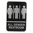 thumbnail image 1 of Baoblaze All Gender Restroom Sign Bathroom Signage Wall Hanging Decor Bathroom Door Sign, 1 of 6