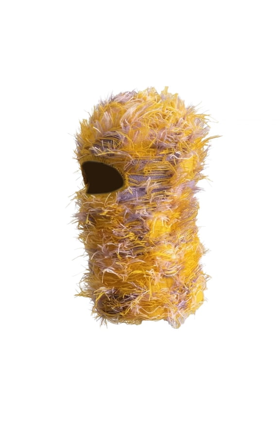 Balaclava Ski Knitted Full Face for Sport Motorbike Outdoor Sports yellow