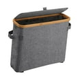 thumbnail image 1 of Baoblaze Bamboo Toilet Paper Storage Container Space Saving Large Toilet Paper Holder gray, 1 of 8