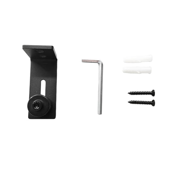 Baoblaze Barn Door Guide Accessories Door Hardware ,Guide Flush Design Black Bottom Guide