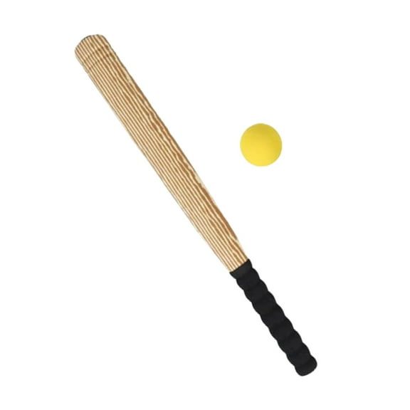 Baoblaze Baseball Ball Set Portable Lightweight Sponge Baseball for Teenagers Wood Grain Color
