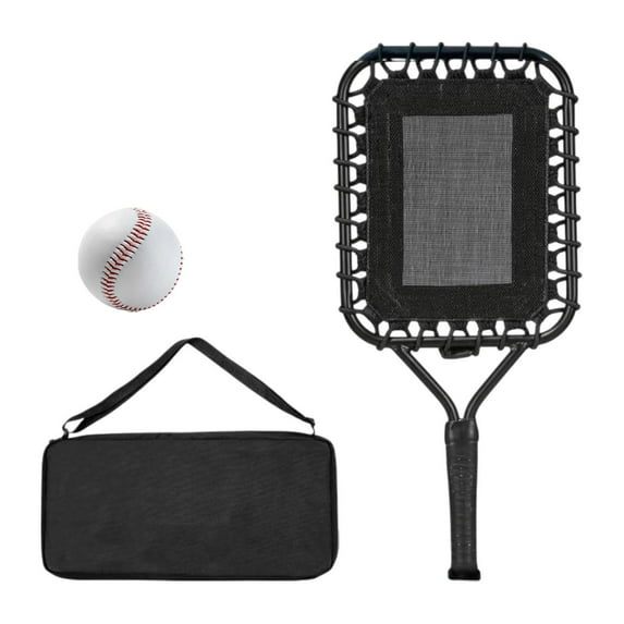 Baoblaze Baseball Racket for Fly Balls Portable Control and Accuracy Baseball Racquet black handle