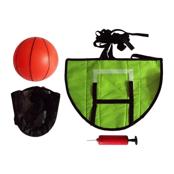 Baoblaze Basketball Hoop for Trampoline Basketball Goal Easy Install Basketball Stand with 1pcs balls