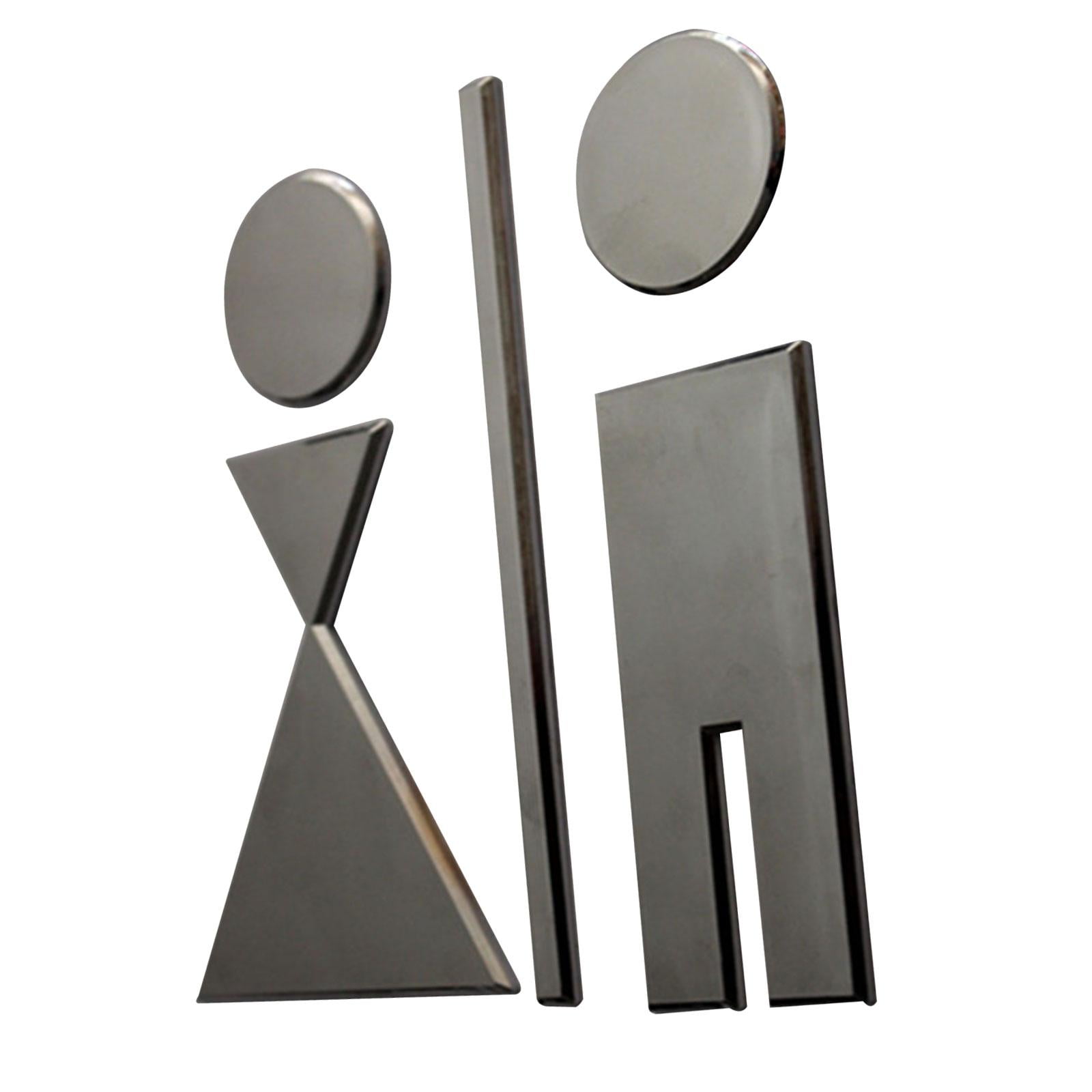 Baoblaze Bathroom Door Sign Toilet Sign for Commercial Restaurant