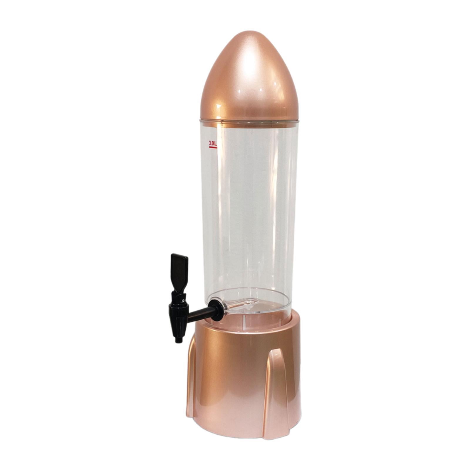 Baoblaze Beer Dispenser 3L Countertop Detachable Drink Dispenser for Outdoor Pub Home Rose Gold