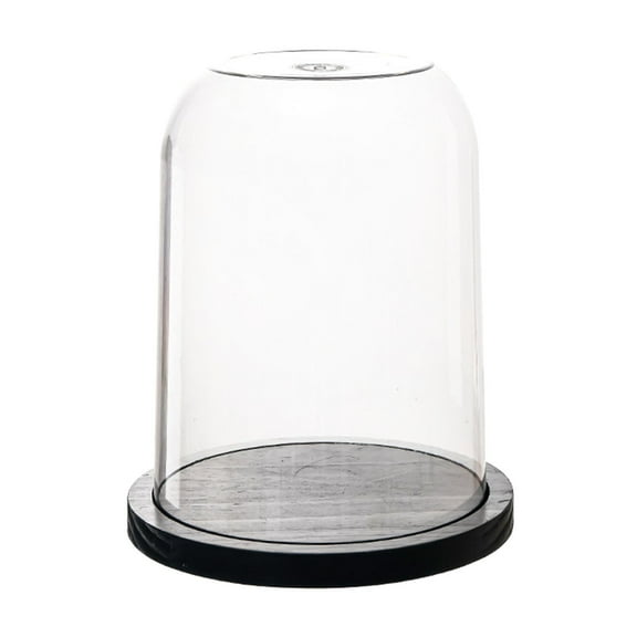 Baoblaze Bell Jar Cover Cake Toys Decorative Case Figurines Clear Cloche Dome Display 23cmx28.4cm