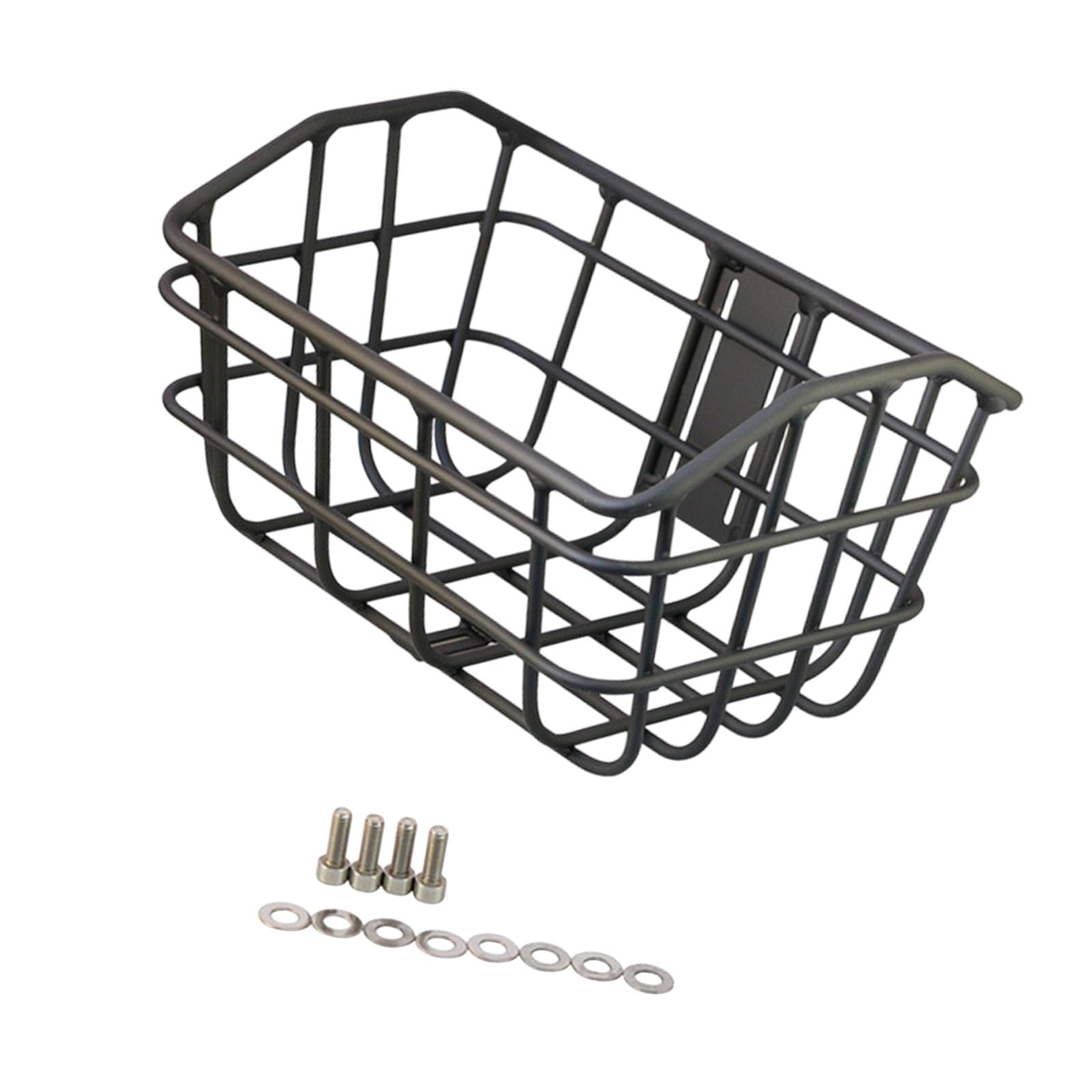 Baoblaze Bike Basket Cargo Basket Front Easily Install Sturdy Construction Large Capacity Accessories Black for People Women Men Bikes