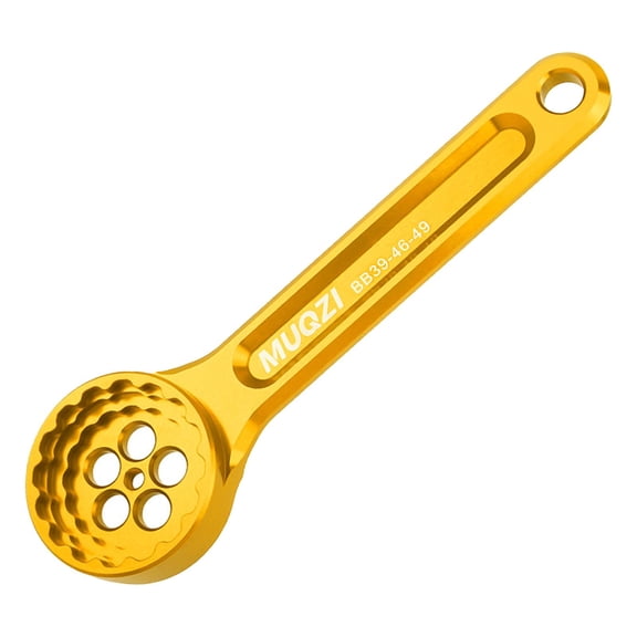 Baoblaze Bike Bottom Bracket Tool Lightweight Universal Bottom Bracket Spanner Wrench Gold