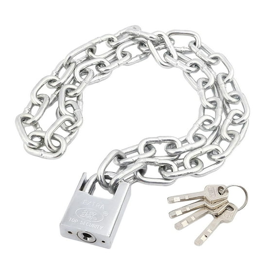 Baoblaze Bike Chain Lock Portable Padlock for Outdoor Furniture Garage Motorbike