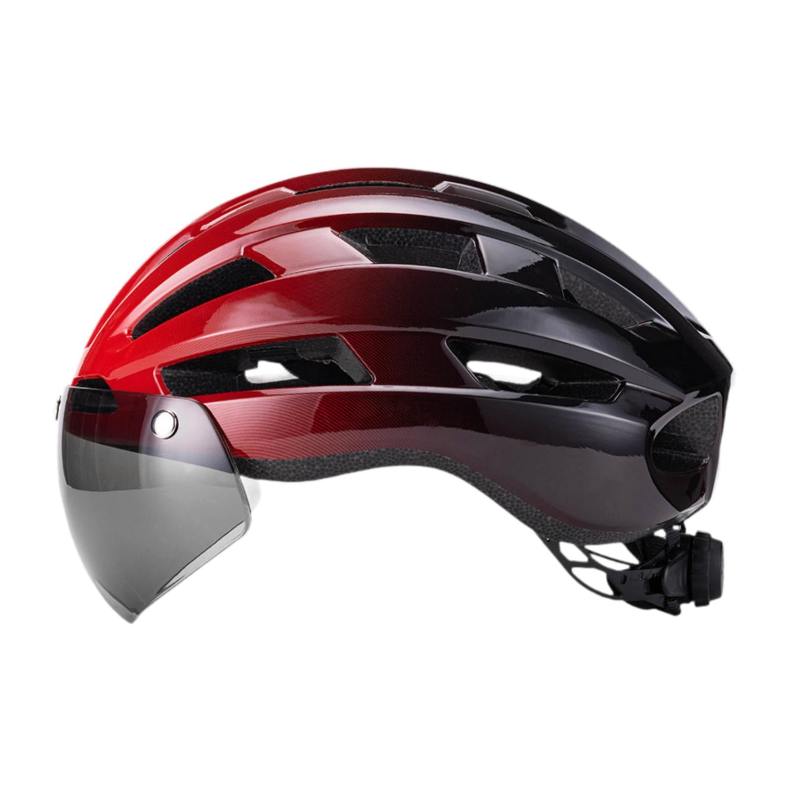 Baoblaze Bike Helmet Helmet Accessories Detachable Padded Hat with Visor for Road Bike Women Outdoor Activities Riding Cycling Red