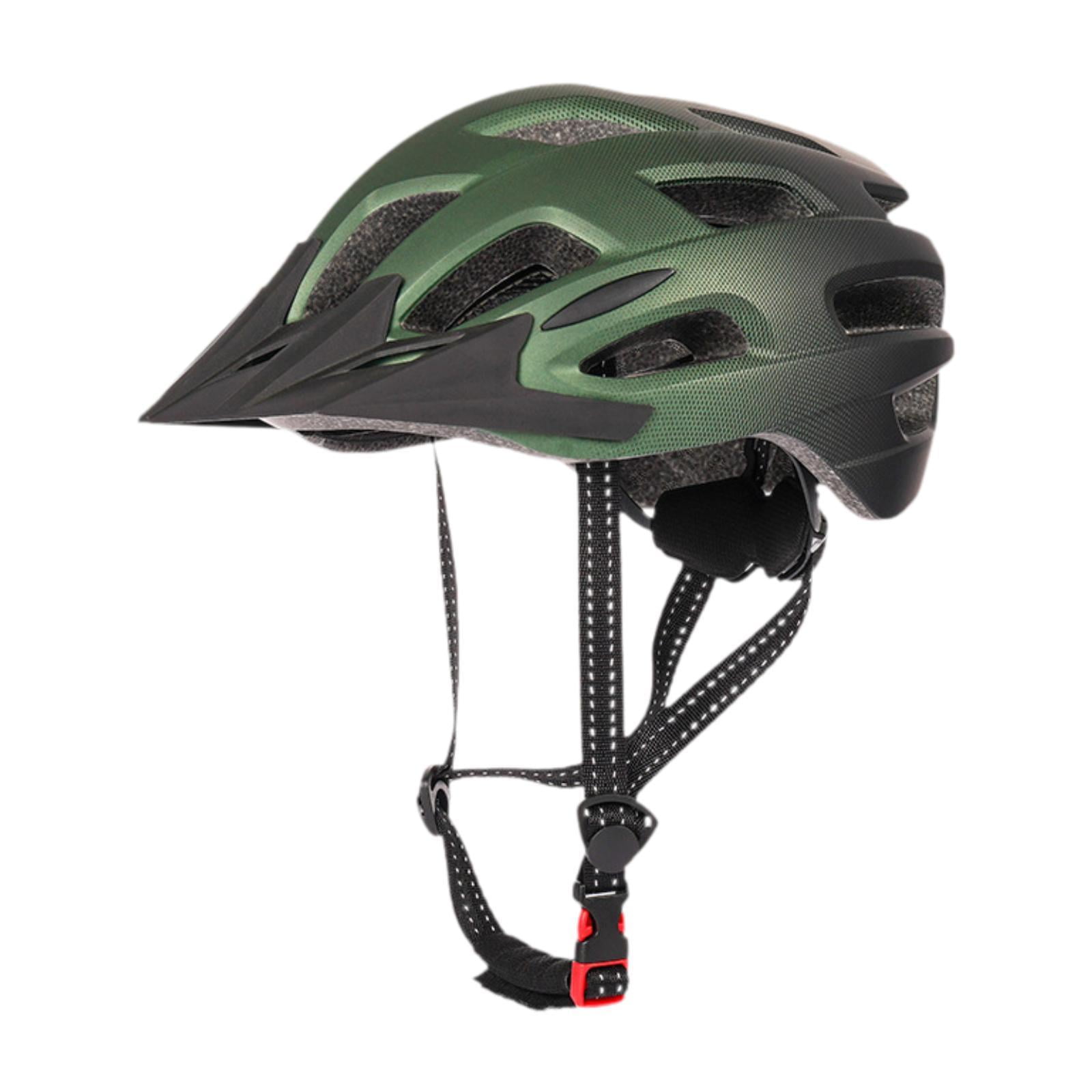 Baoblaze Bike Helmet Portable Cycling Helmet for Outdoor Roller Skating Rock Climbing Black Green