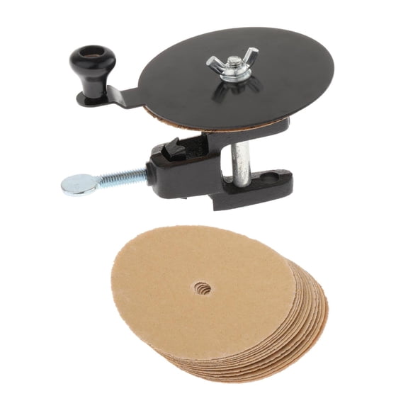 Baoblaze Billiard Cue Top Sander Kit with 14 Pieces Sand Paper Supply Repairing Tools