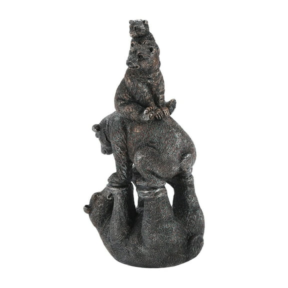 Baoblaze Black Bear Figurine Black Bear Decor for Home Decor Farm Cabin Kitchen Decor