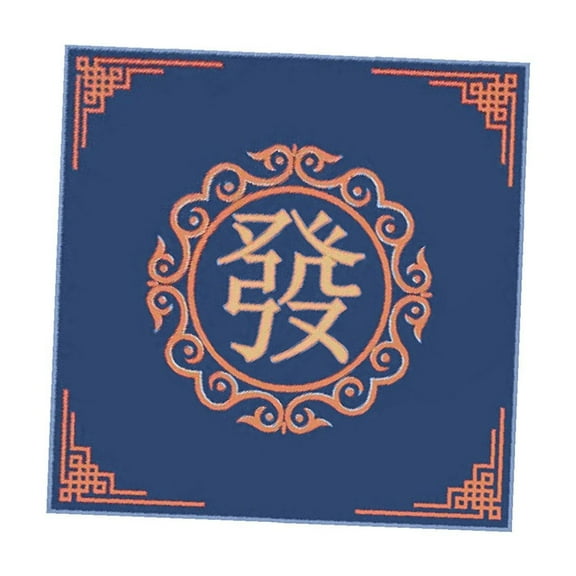Baoblaze Board Game Mat Noise Reduction Table Cover Mahjong Game Table Cover Mat for Tile Blue A