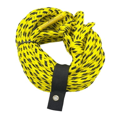 Baoblaze Boat Tow Harness 60ft Towable Tube Rope for Tow Sports Surfboards Bodyboards Yellow