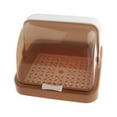 thumbnail image 1 of Baoblaze Bottle Drying Rack Dustproof Drain Tray Storage Box for Bowl Chopsticks Dish Khaki, 1 of 8