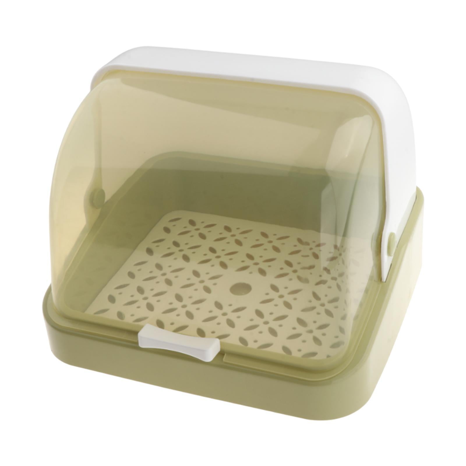 Baoblaze Bottle Drying Rack Dustproof Drain Tray Storage Box for Bowl Chopsticks Dish green
